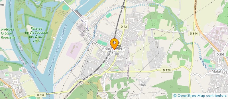 localisation de l'entreprise PETIT TRAIN CASTELNEUVOIS  CHATEAUNEUF-DU-RHONE