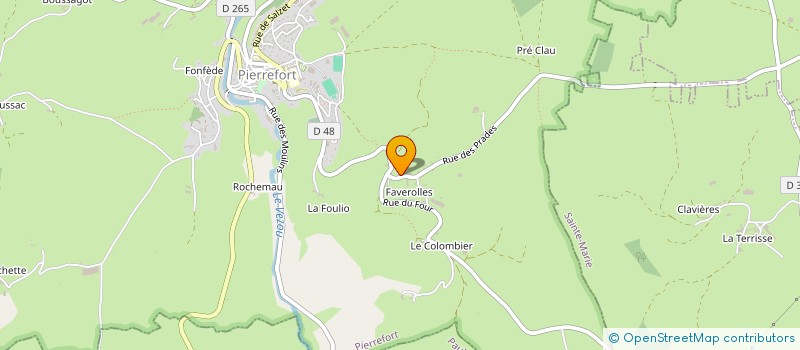 localisation de l'entreprise PETIT TRIANON à PIERREFORT