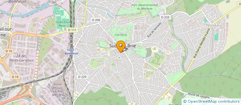 localisation de l'entreprise PETIT VERDOT à SUCY-EN-BRIE