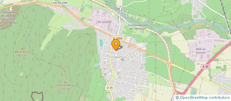 localisation de l'entreprise PETIT WILLMANN  CHATENOIS