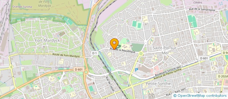 localisation de l'entreprise PETIT(X) à DUNKERQUE