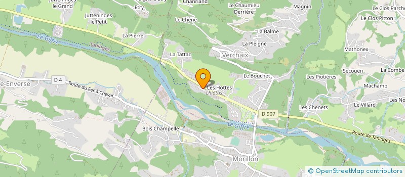 localisation de l'entreprise PETITBONHOMME  VERCHAIX