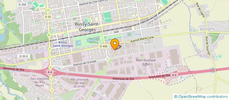 localisation de l'entreprise PETITE ALLEE  BUSSY-SAINT-GEORGES