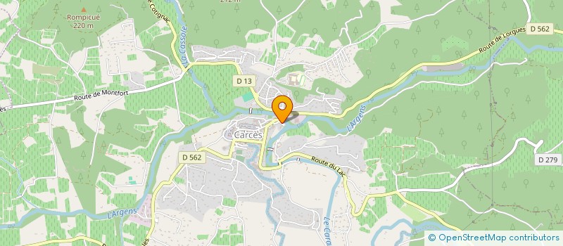 localisation de l'entreprise PETITE ANSE  CARCES