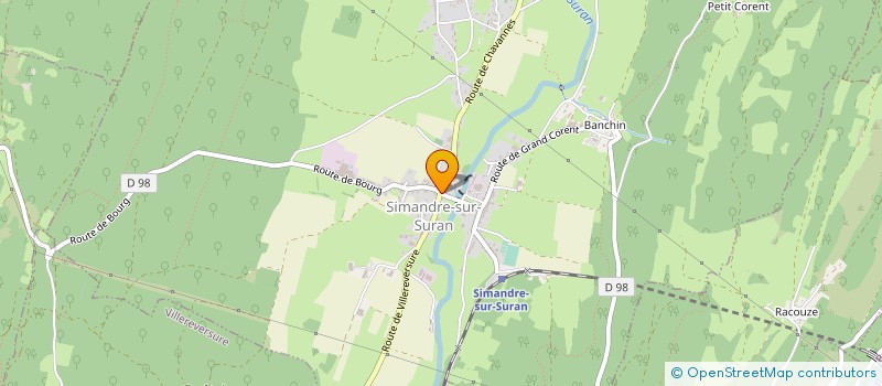 localisation de l'entreprise PETITE ASSOCIATION DE BIENFAITEURS ENVERS LE MONDE ET TOUS SES HABITANTS  SIMANDRE-SUR-SURAN