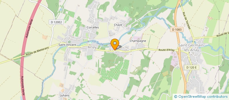 localisation de l'entreprise PETITE B ET C  ARLAY