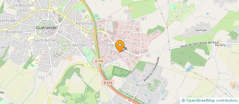 localisation de l'entreprise PETITE COLLINE  GUERANDE