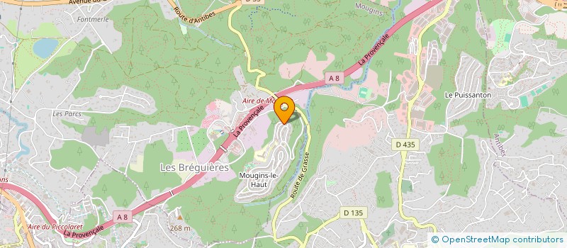 localisation de l'entreprise PETITE COLLINE à MOUGINS