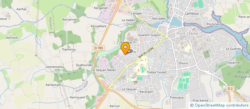localisation de l'entreprise PETITE ENFANCE DU PAYS BIGOUDEN à PONT-L'ABBE