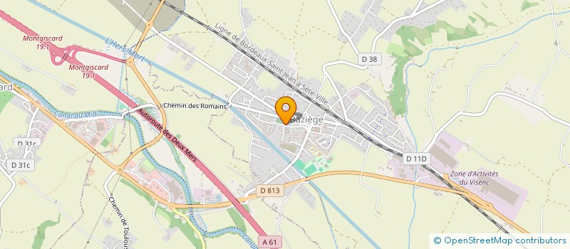 localisation de l'entreprise PETITE ET GRANDE FORME  BAZIEGE