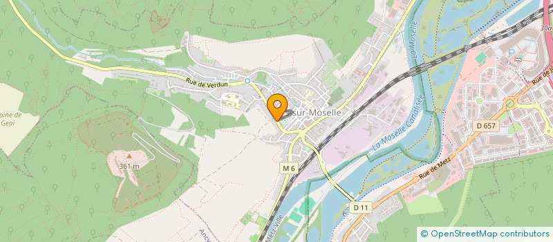 localisation de l'entreprise PETITE ETOILE SOPHIE - P.E.S.  ARS-SUR-MOSELLE