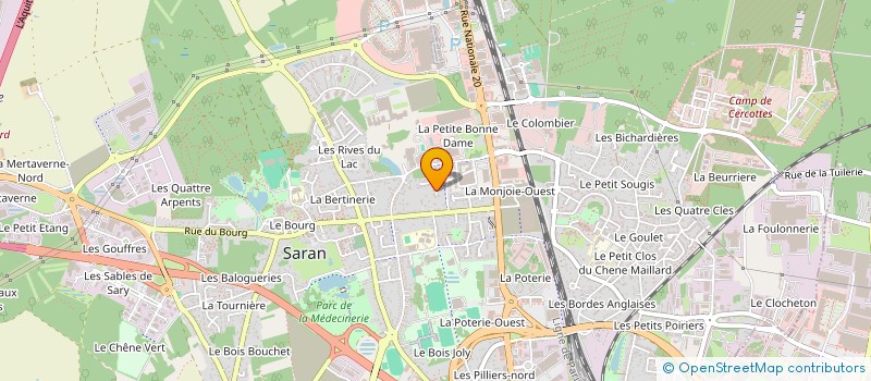localisation de l'entreprise PETITE FLEUR SARANAISE  SARAN