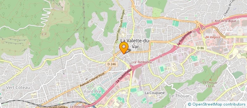 localisation de l'entreprise PETITE FOURCHE RACING TEAM  LA VALETTE-DU-VAR