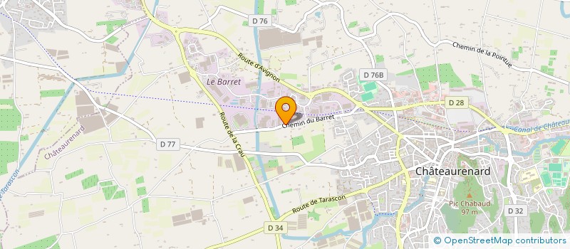 localisation de l'entreprise PETITE FUSTERIE à CHATEAURENARD