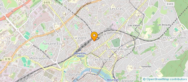 localisation de l'entreprise PETITE HOLDING BERGEZ  BESANCON