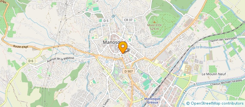 localisation de l'entreprise PETITE PLANET à MANOSQUE