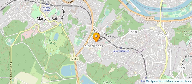 localisation de l'entreprise PETITE PLANETE à LOUVECIENNES