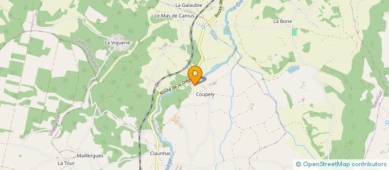 localisation de l'entreprise PETITE PLANETE  SALLES-COURBATIES