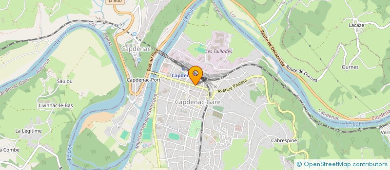 localisation de l'entreprise PETITE PLANETE  CAPDENAC-GARE