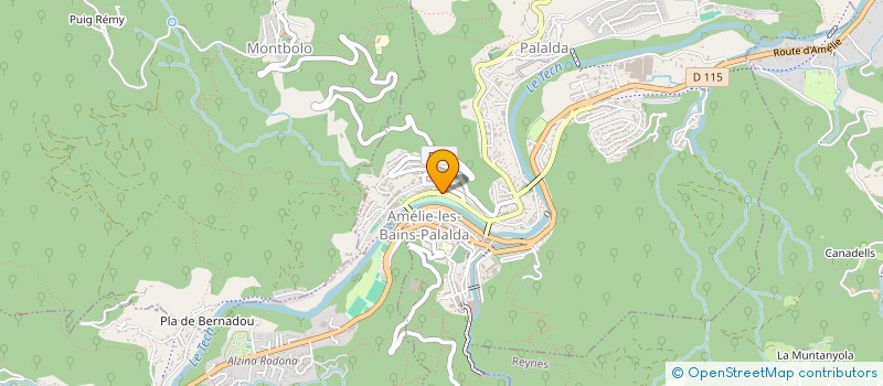 localisation de l'entreprise PETITE PROVENCE  AMELIE-LES-BAINS-PALALDA