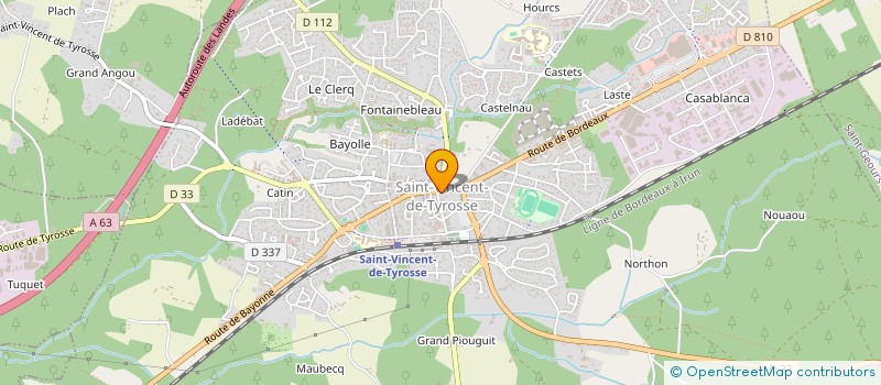 localisation de l'entreprise PETITE RESTAURATION A EMPORTER  SAINT-VINCENT-DE-TYROSSE