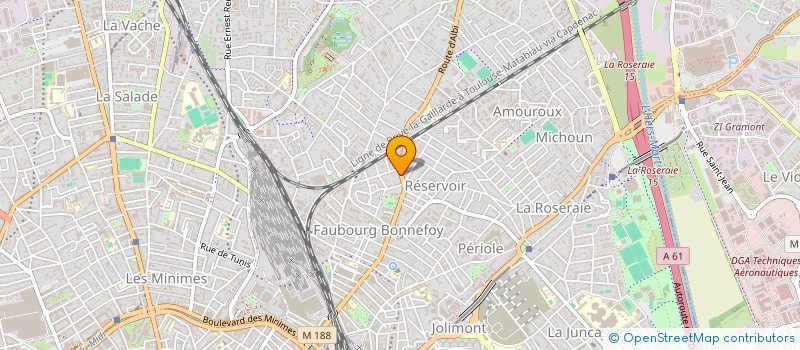 localisation de l'entreprise PETITE SOC ORIENTATION RECHERCHE ENERGET à TOULOUSE