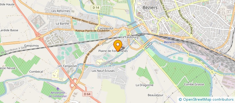 localisation de l'entreprise PETITE SOIF  BEZIERS