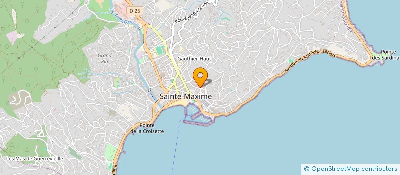 localisation de l'entreprise PETITE TOSCANE à SAINTE-MAXIME