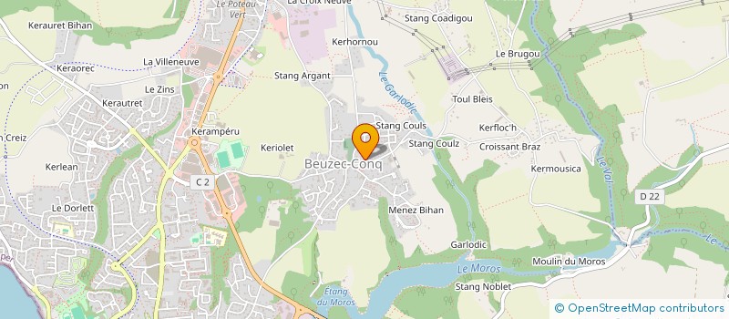 localisation de l'entreprise PETITEAU ALAIN à CONCARNEAU