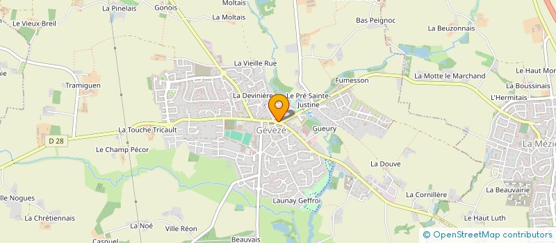 localisation de l'entreprise PETITENZML  GEVEZE