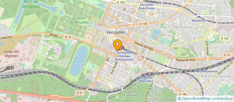 localisation de l'entreprise PETITES AFFICHES DE SEINE ET OISE à VERSAILLES