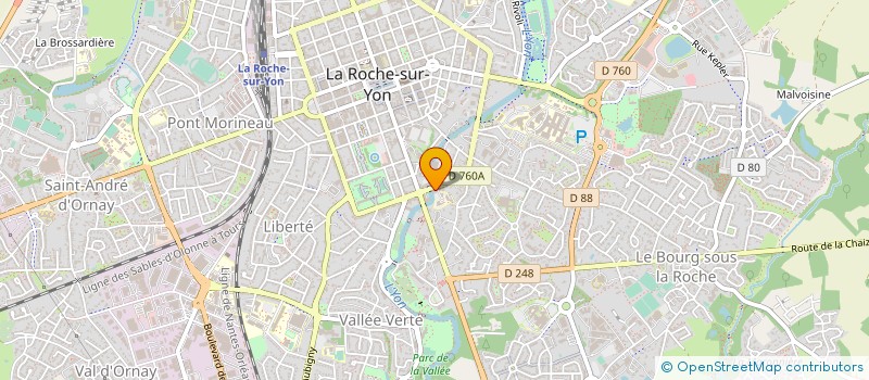 localisation de l'entreprise PETITES CITES DE CARACTERE DE LA VENDEE à LA ROCHE-SUR-YON