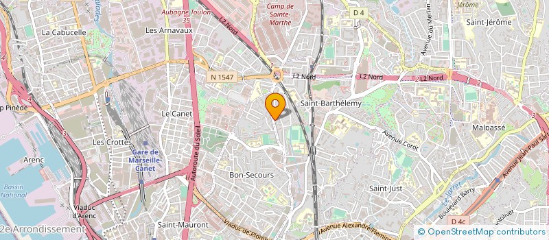 localisation de l'entreprise PETITES FOLLIES MARSEILLAISES à MARSEILLE