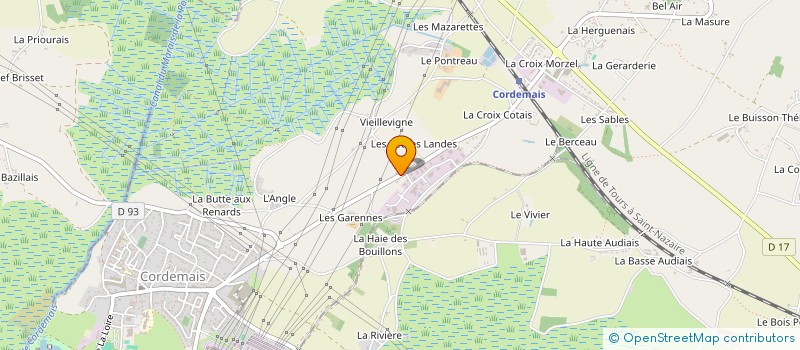 localisation de l'entreprise PETITES LANDES  CORDEMAIS