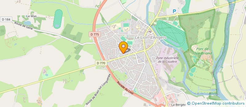 localisation de l'entreprise PETITES MAINS D'ARTISTES  LE LION D'ANGERS