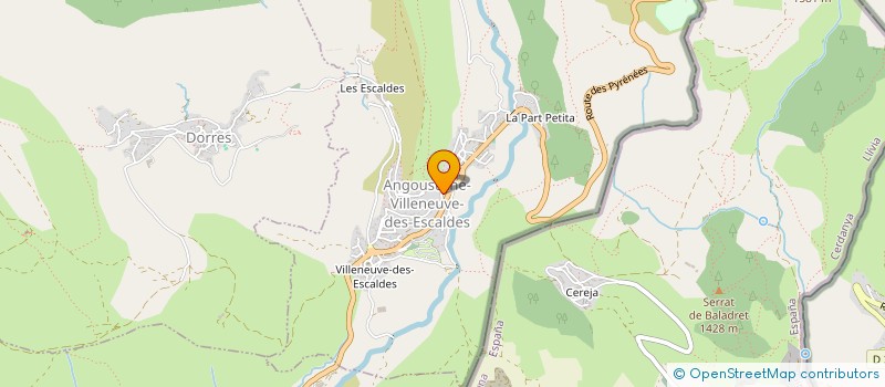 localisation de l'entreprise PETITES SOEURS DE L ASSOMPTION  ANGOUSTRINE-VILLENEUVE-ESCALDES