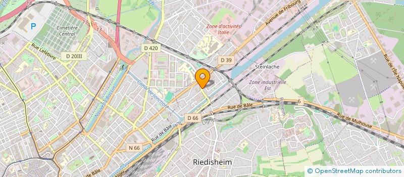 localisation de l'entreprise PETITES SOEURS DE L ASSOMPTION  RIEDISHEIM