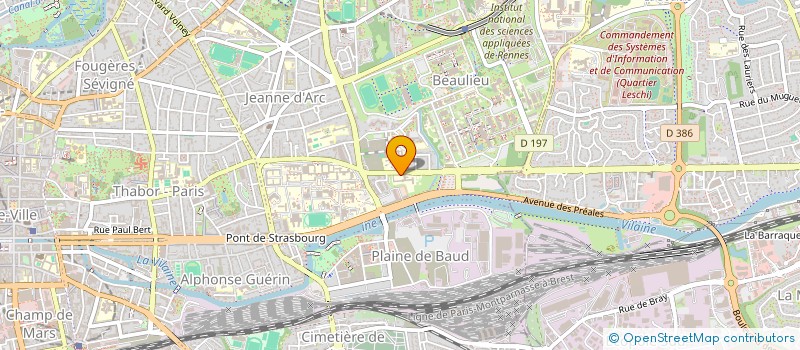 localisation de l'entreprise PETITES SOEURS DES PAUVRES  RENNES