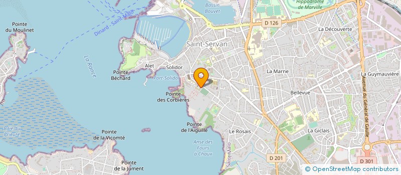 localisation de l'entreprise PETITES SOEURS DES PAUVRES  SAINT-MALO