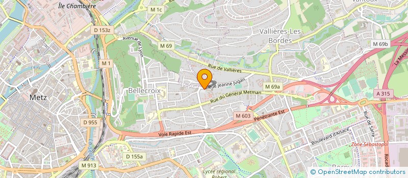 localisation de l'entreprise PETITES SOEURS DES PAUVRES  METZ