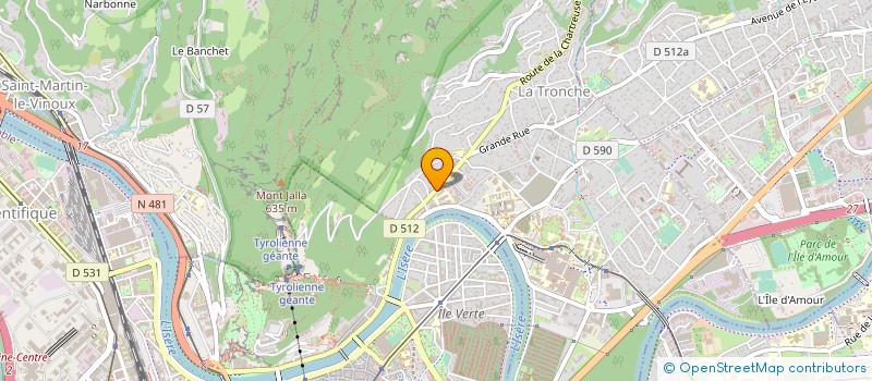 localisation de l'entreprise PETITES SOEURS DES PAUVRES  LA TRONCHE