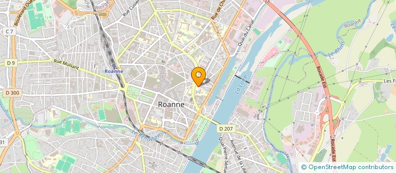 localisation de l'entreprise PETITES SOEURS DES PAUVRES  ROANNE