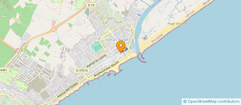 localisation de l'entreprise PETITFOURT à VALRAS-PLAGE