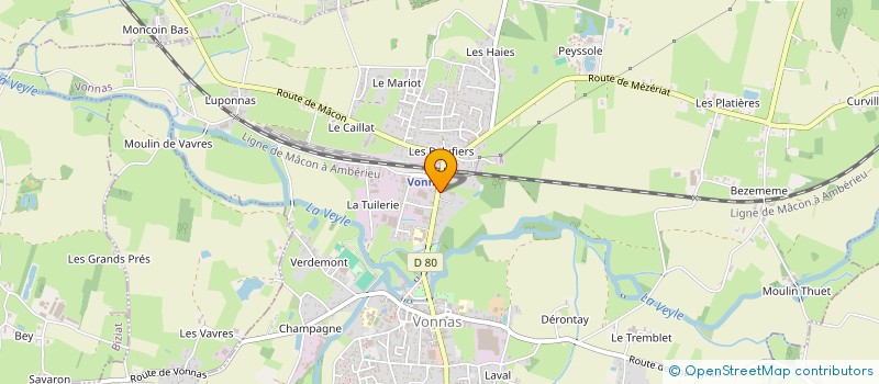 localisation de l'entreprise PETITGUICHE à VONNAS