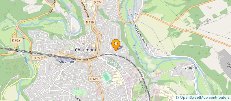 localisation de l'entreprise PETITHAM à CHAUMONT