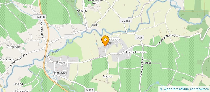 localisation de l'entreprise PETITHOMME ACCOMPAGNEMENT  LOUBENS