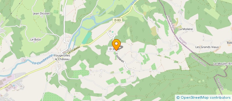 localisation de l'entreprise PETITJEAN IMMOBILIER  FOUGEROLLES-SAINT-VALBERT