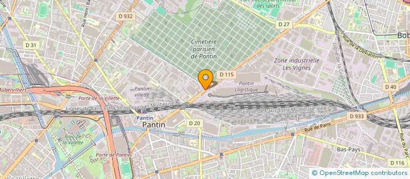 localisation de l'entreprise PETITJEAN INVEST  PANTIN