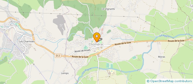 localisation de l'entreprise PETITJEAN SCI  CHOMERAC