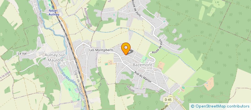 localisation de l'entreprise PETITJEAN TOUSSAINT  BAZEMONT